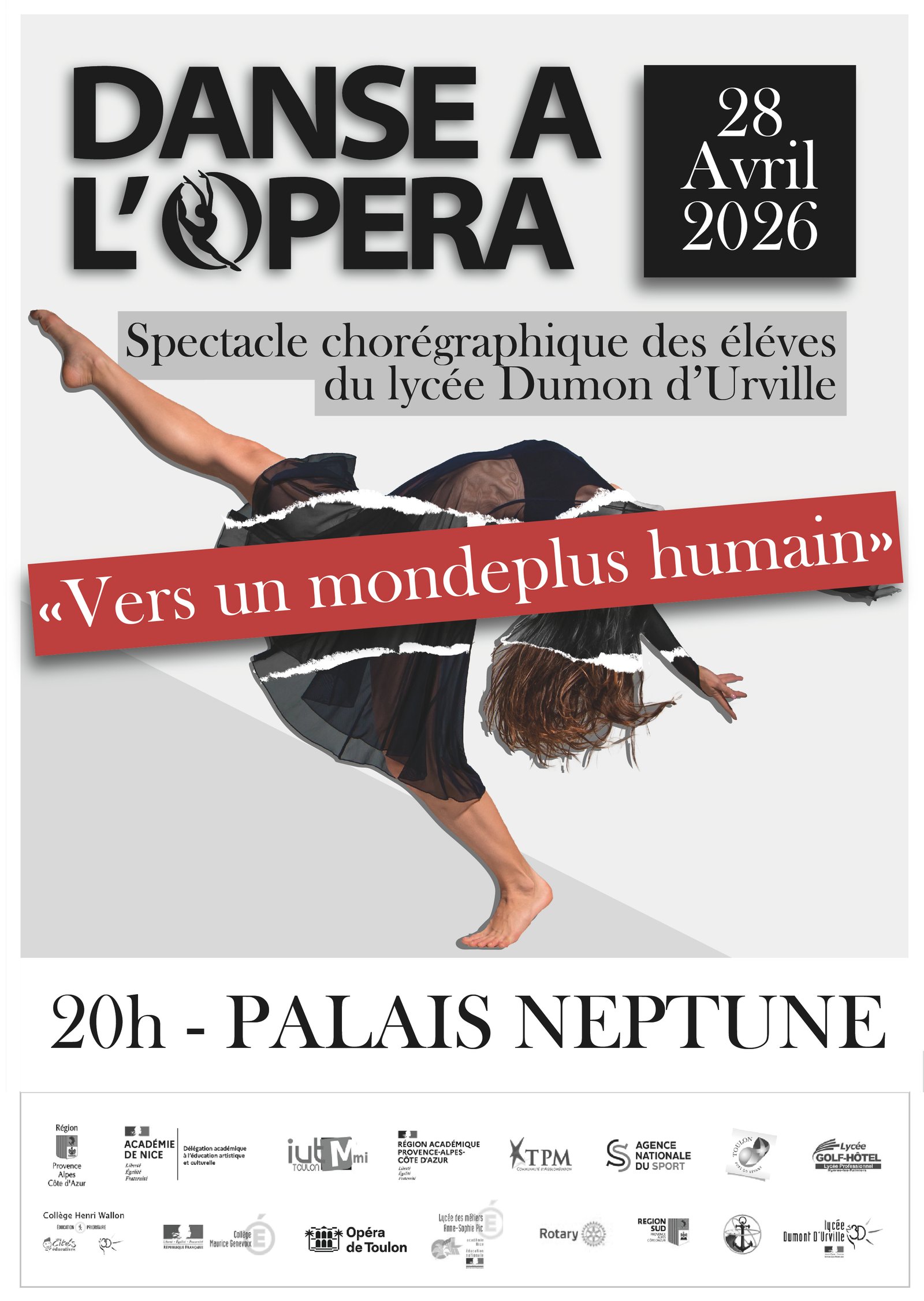 Proposition d’affiche pour le spectacle Danse à l’opéra (non retenue)